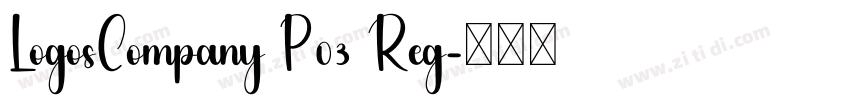LogosCompany P03 Reg字体转换